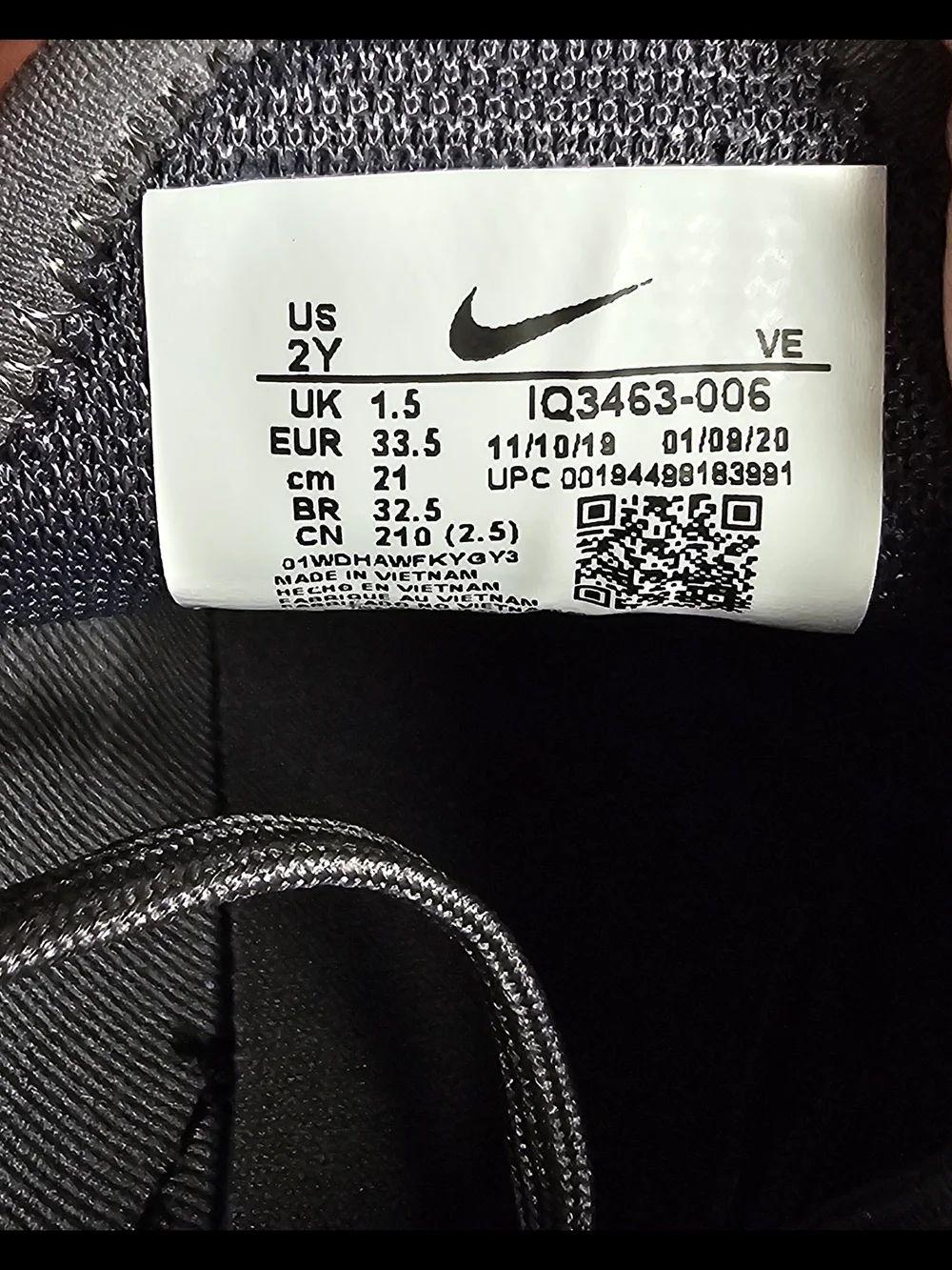 Nike Air Max 270 Kids Youth Running Shoe Black Grey/Black New